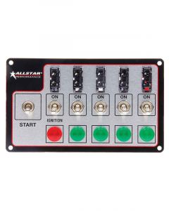 Allstar Performance Switch Panel Dash Mount 4 x 7 in 4 Toggles / 1 I…