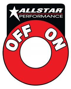Allstar Performance Information Sticker On / Off Allstar Battery Dis