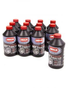 Amalie Brake Fluid - DOT 3 - Glycol - 12 oz - Set of 12