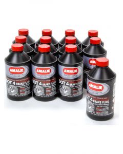 Amalie Brake Fluid - DOT 4 - Glycol - 8 oz - Set of 12