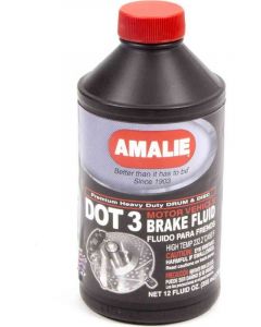 Amalie Brake Fluid - DOT 3 - Glycol - 12.00 oz - Each (AMA65031-92)