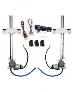 Auto-Loc Power Window Kit U-Wire 2 Door Motors / Switches / Tracks