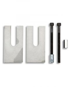 Bell Tech Leaf Spring Shim 2 Degree 2-1/2 in Width Aluminum Natural Pair