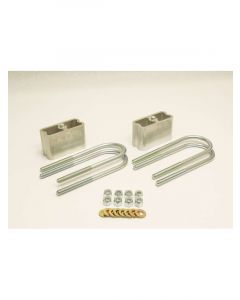Bell Tech Leaf Spring Block Kit 3 in Lowering Hardware / U-Bolts Aluminu