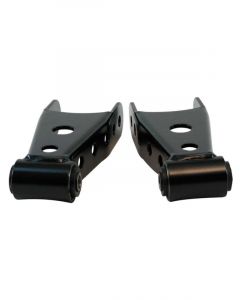Bell Tech Spring Shackle 2 in Lowering Rubber Bushings Steel Black Powde