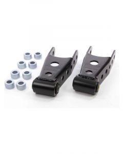 Bell Tech Spring Shackle 2 to 3 in Lowering Rubber Bushings Steel Black