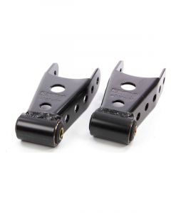Bell Tech Spring Shackle 1 to 3 in Lowering Rubber Bushings Steel Black