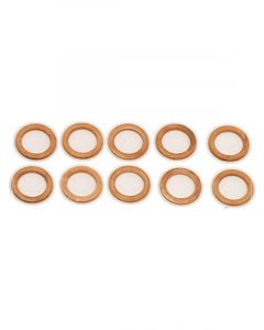 Canton Crush Washer - 1/2 in ID - Copper - Set of 10