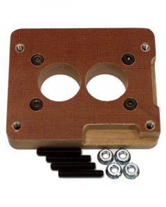 Canton Carburetor Adapter 1 in Thick 2 Hole Holley 2-Barrel to Rochest