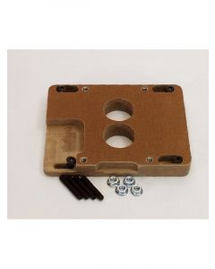 Canton Carburetor Adapter 1 in Thick 2 Hole Holley 2-Barrel to Square