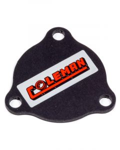Coleman Machine Wheel Hub Dust Cap Bolt-On Coleman Logo Aluminum Black