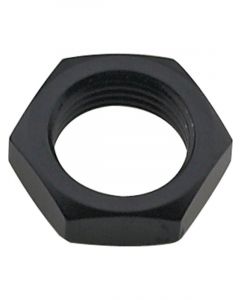 Fragola Bulkhead Fitting Nut 6 AN Aluminum Black Anodize