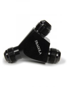 Fragola Fitting Y Block 12 AN Male Inlet Dual 12 AN Outlets Aluminu