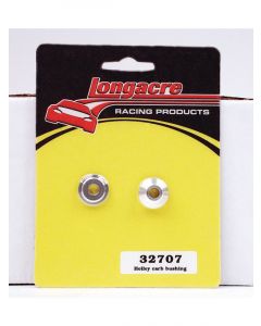 Longacre Throttle Linkage Bushing 2 Piece 1/2 in OD Aluminum Natural
