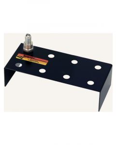 Longacre Spark Plug Holder 8 Hole Two Row Aluminum Black Powder Coat