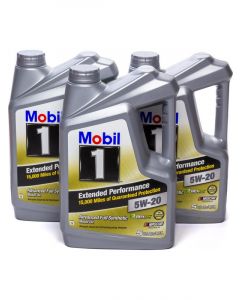 Mobil 1 Motor Oil Extended Performance 5W20 Synthetic 5 qt Set of 3