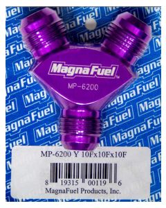 Magnafuel/Magnaflow Fuel Systems Fitting Y Block 10 AN Male Inlet Dua