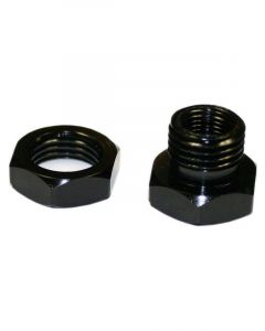 Nitrous Express EFI Nozzle Adapter 1/8 in NPT Jam Nut Aluminum Black An