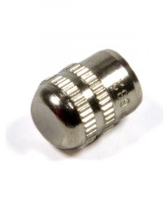 Penske Racing Shocks Schrader Valve Cap - Steel - Chrome - Each