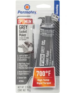 Permatex Sealant Optimum Gray RTV Silicone Silicone 3.35 oz Tube 2 Nozz