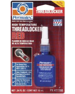 Permatex Thread Locker - Red - High Strength - 10 ml Bottle - Each