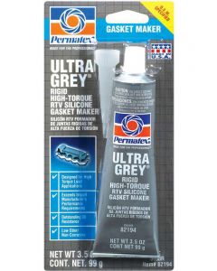 Permatex Sealant - Ultra Gray - Silicone - 3.00 oz Tube - Each