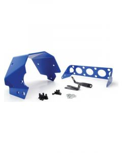 TCI Automatic Transmission Shield SFI 4.1 Aluminum Blue Powder Coat C6