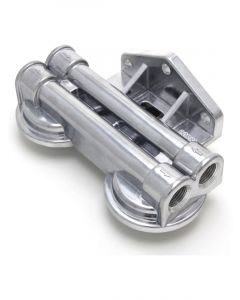 Trans-Dapt Oil Filter Mount Dual Filter Four 1/2" NPT Female Ports 3/4