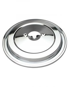 Trans-Dapt Air Cleaner Lid 15-3/8 in Round Seal Ring Included Steel Chro