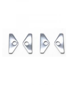 Trans-Dapt Valve Cover Hold Down Tabs 1-1/2" Wide Steel Chrome Small B