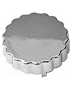 Trans-Dapt Power Steering Cap Cover Covers OEM Cap Snap On Steel Chrome
