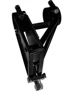 U-B Machine Panhard Bar Bracket Axle Mount Clamp-On Steel Black Powde