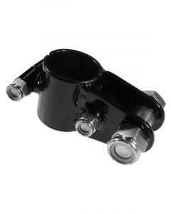 U-B Machine Panhard Bar Bracket Frame Mount Clamp-On Steel Black Powd