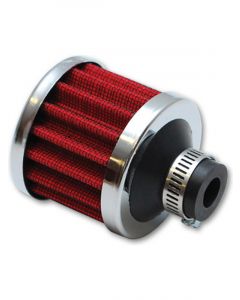 Vibrant Performance Crankcase Breather Filter w/ Chrome Cap, 1" Inlet ID