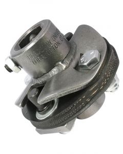 Borgeson Steering Rag Joint 3/4 in 30 Spline to 1 in Double D Steel Nat (53152)