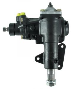 Borgeson Steering Box Power Delphi 600 Series 16 to 1 Ratio Iron Black
