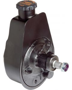 Borgeson Power Steering Pump - Saginaw - Steel - Black Paint - Each