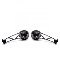Clayton Machine Works Window Crank Truss Style Black Inserts Aluminum