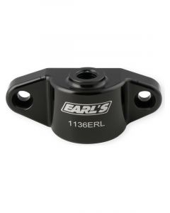 Earls Oil Filter Adapter Blockoff Bolt-On 1/8 in NPT Female Inlet Alu