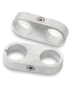 Earls Hose / Tube Separators Two 0.187 in Holes Aluminum Polished S