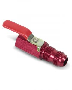 Earls Shut Off Valve Manual 1/2 in NPT Female to 10 AN Bulkhead 2-3