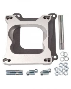 Edelbrock Carburetor Adapter 3/4 in Thick Open Spread Bore to Square Bor…