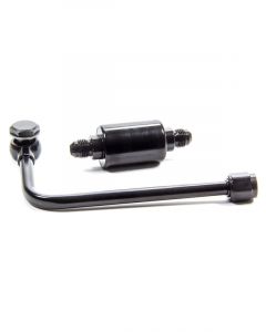 Edelbrock Carburetor Fuel Line 6 AN Male Inlet 5/8-20 in Outlet Polishe…