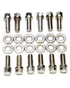 Edelbrock Intake Manifold Bolt Kit Hex Head Steel Cadmium Small Block Ch…