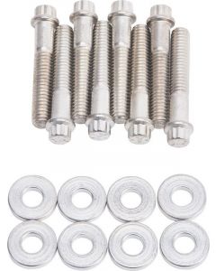 Edelbrock Intake Manifold Bolt Kit 12 Point Head Steel Cadmium Small Blo…