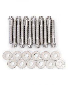 Edelbrock Intake Manifold Bolt Kit 12 Point Head Steel Cadmium Small Blo…