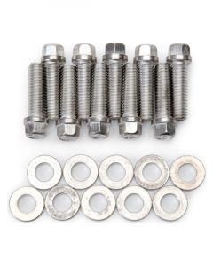 Edelbrock Intake Manifold Bolt Kit Hex Head Steel Cadmium Pontiac V8 Kit