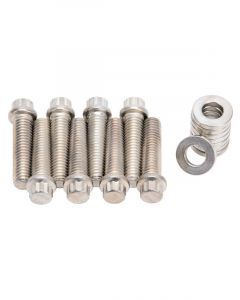 Edelbrock Intake Manifold Bolt Kit 12 Point Head Steel Cadmium Mopar B /…