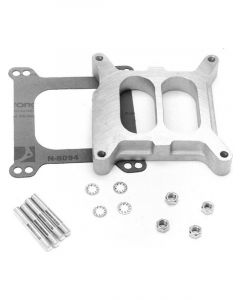 Edelbrock Carburetor Spacer 1 in Thick Divided Wall Square Bore Aluminum…