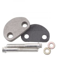 Edelbrock Choke Blockoff Gasket / Fasteners Aluminum Natural Edelbrock M…
